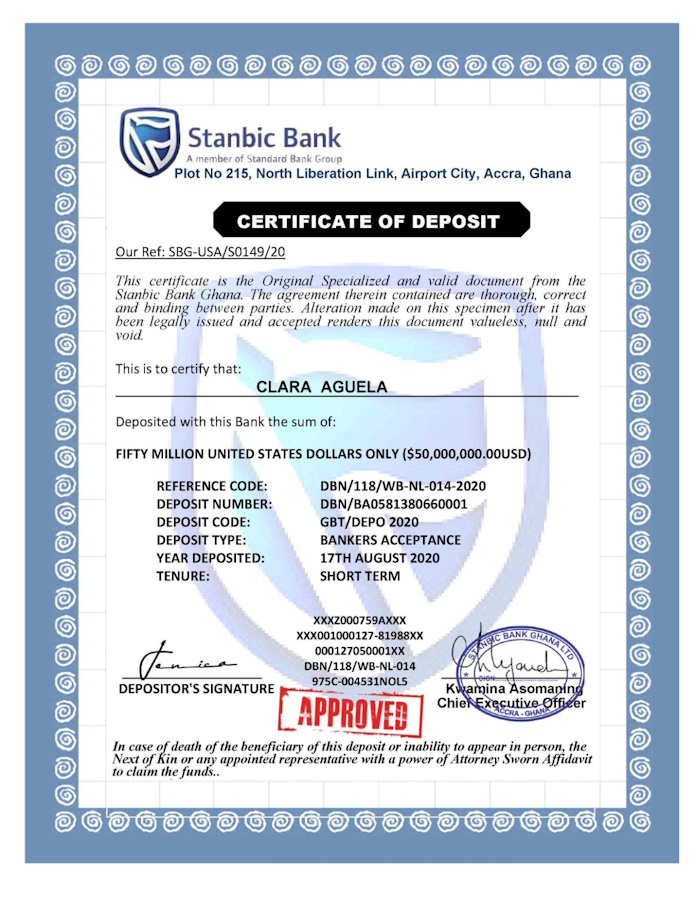 click to view larger image certificate of deposit