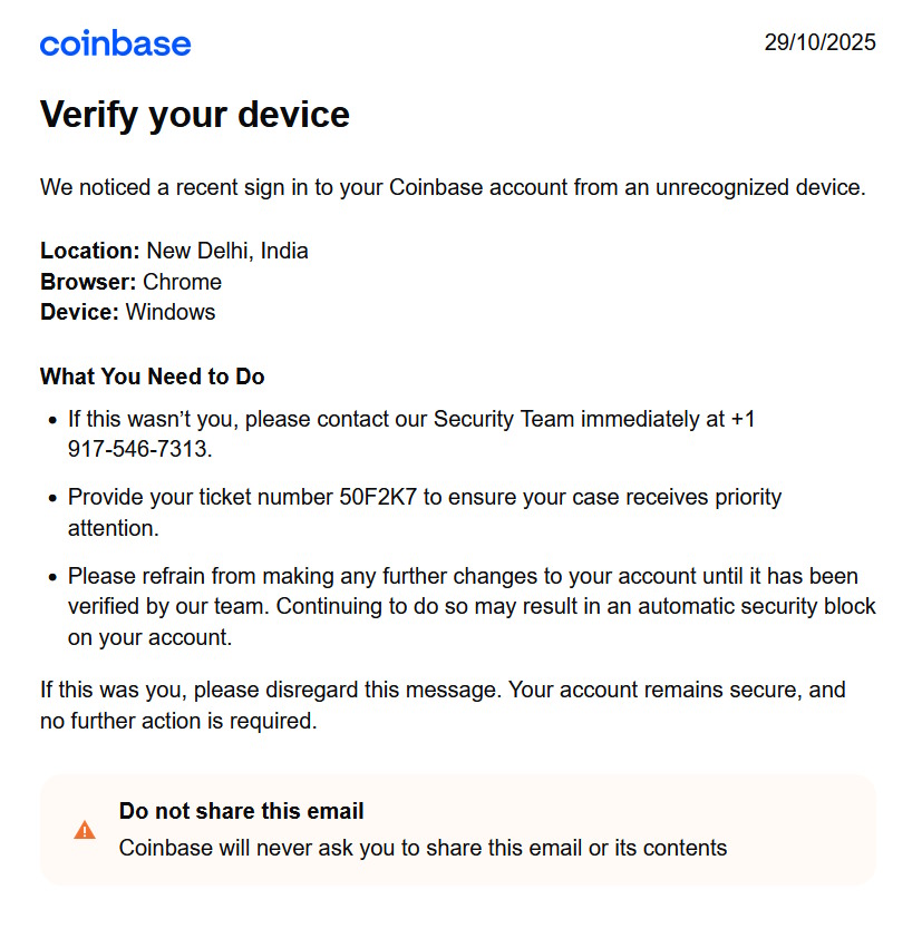 click to see larger image coinbase scam email