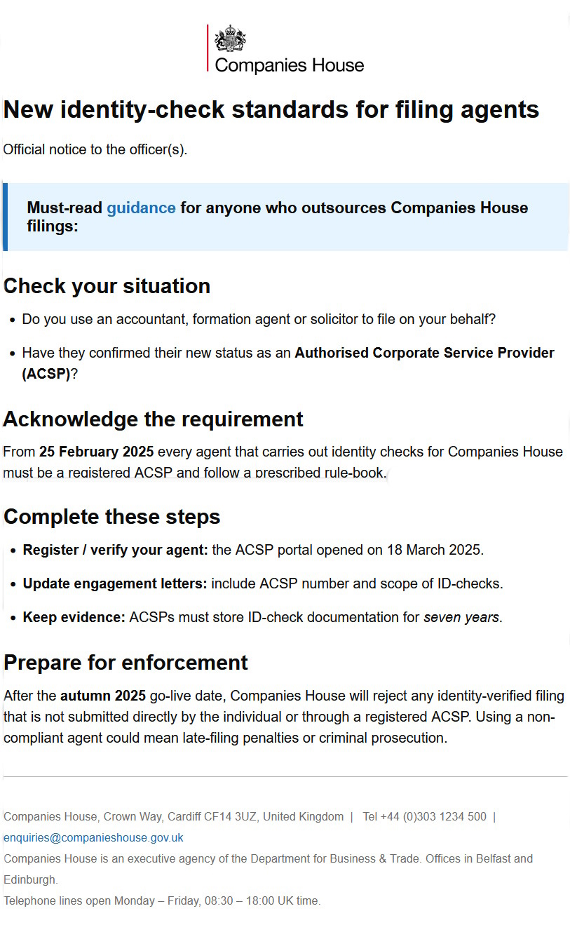 click to see larger image companies house scam email
