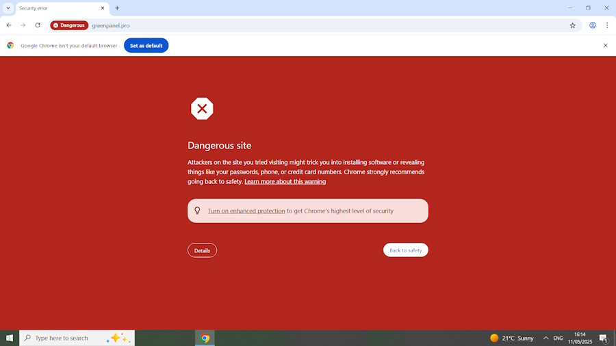 click to see larger image greenpanel fake webmail login page