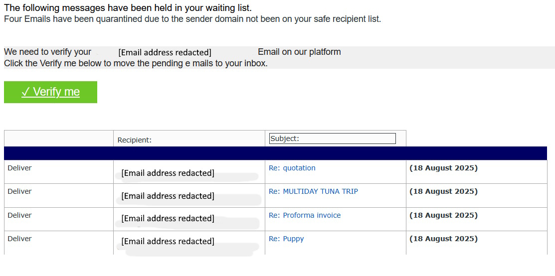 click to see larger image emails blocked phishing scam