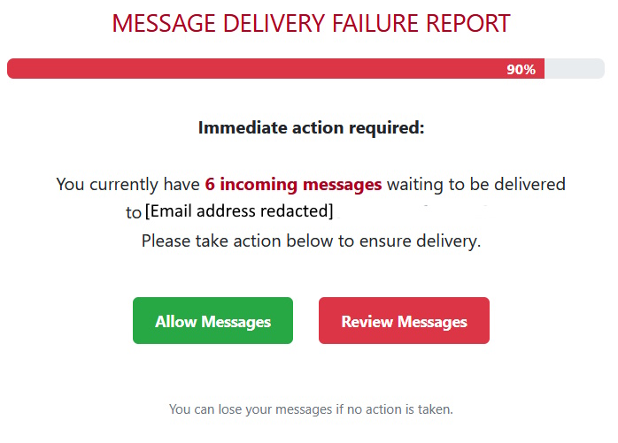 click to see larger image emails blocked phishing scam