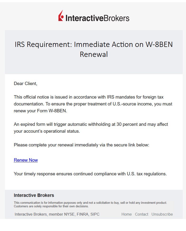 click to see larger image interactive brokers phishing scam