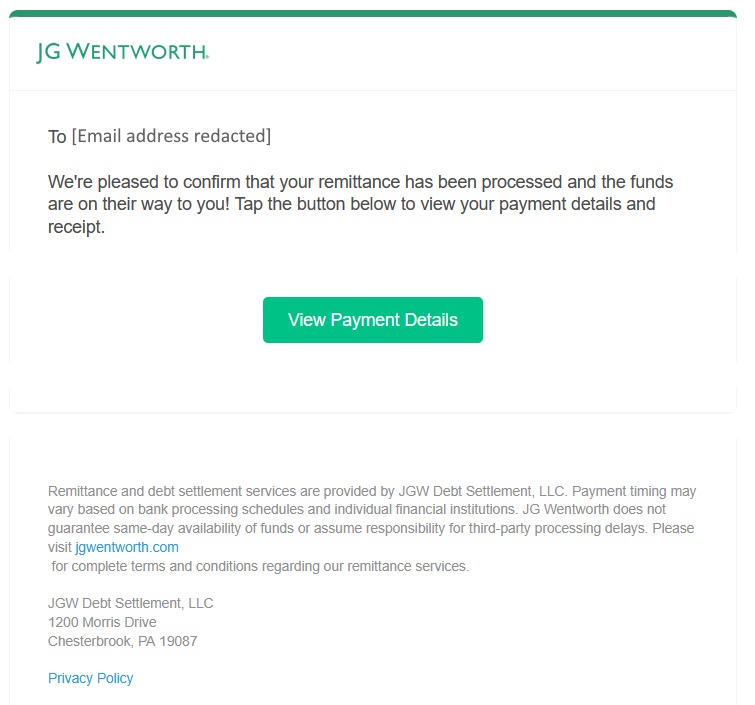 click to see larger image jg wentworth payment advice