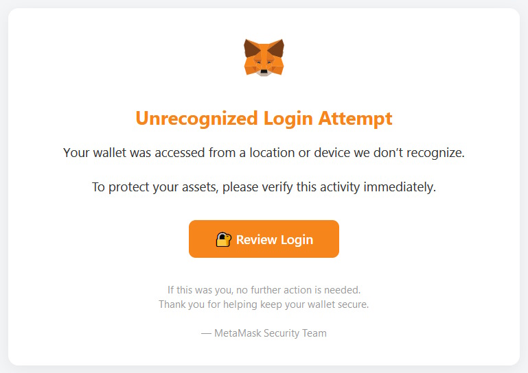 click to see larger image metamask phishing scam