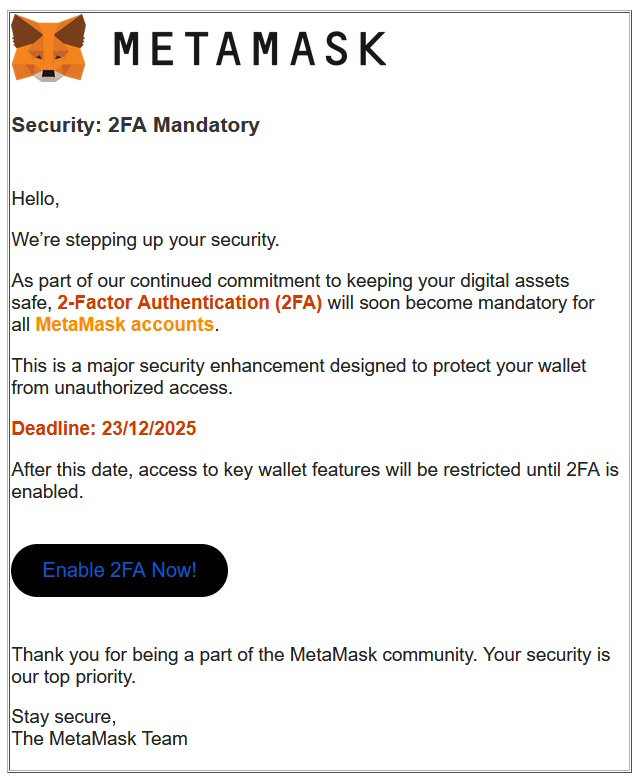 click to see larger image metamask phishing scam