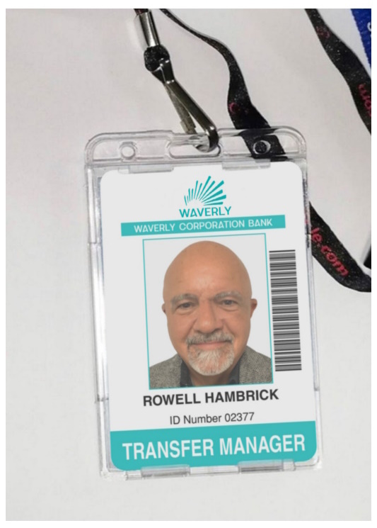 click to see larger image rowell hambrick id card